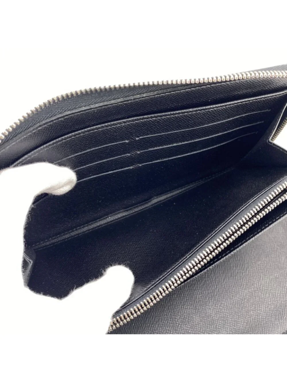 Louis Vuitton Zippy Organizer Damier Graphite Illustre Wallet Zip Around Black